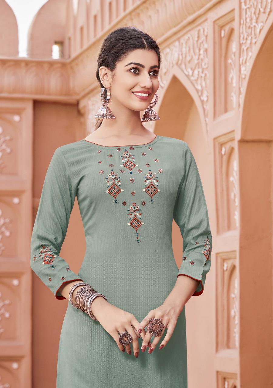 Ladies Flavour Saanvi 4 Exclusive Designer Kurti With Bottom Collection